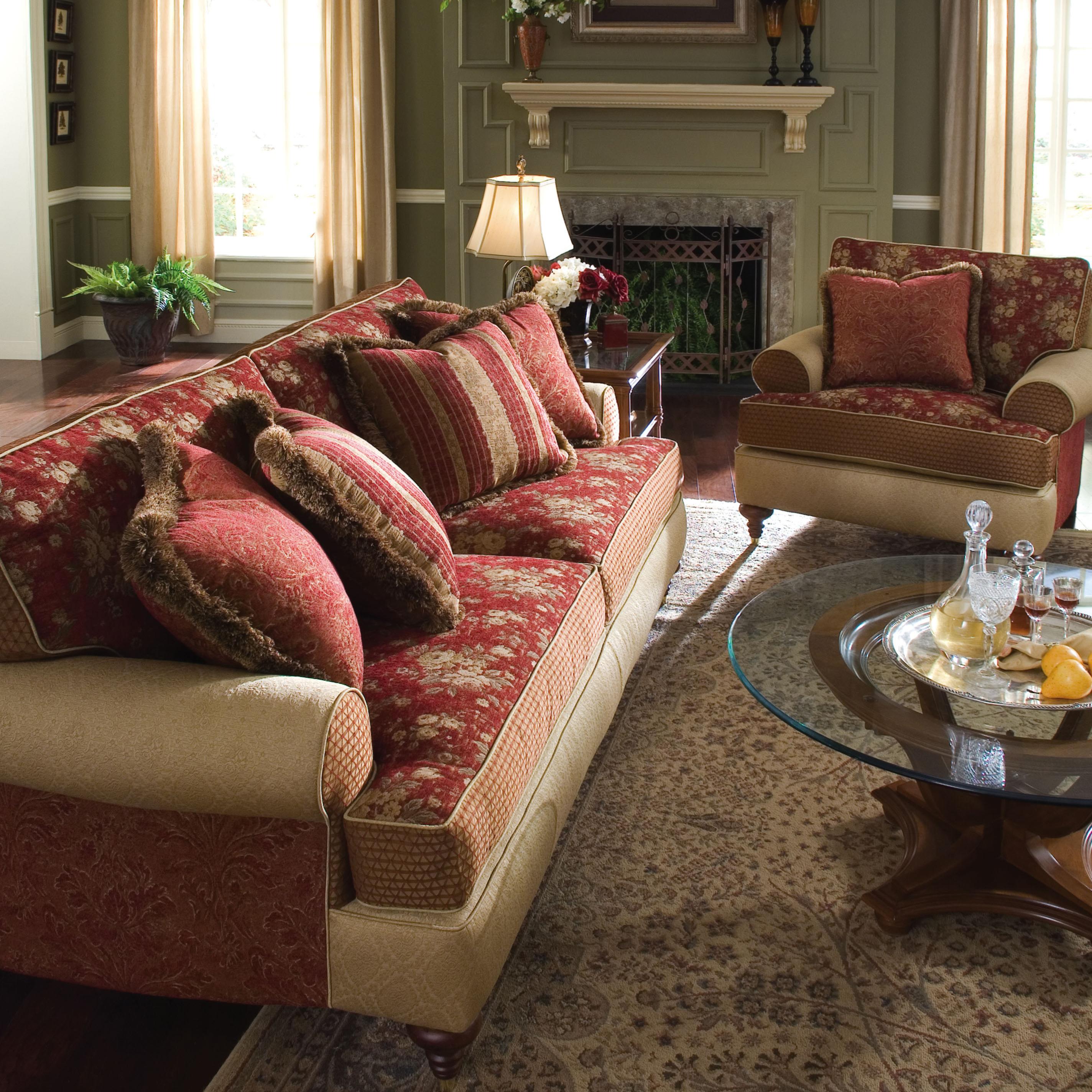 Kincaid Furniture Tuscany Traditional Stationary Sofa AHFA Sofa